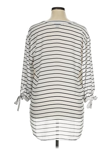 a.n.a. A New Approach 3/4 Sleeve Blouse (view 2)
