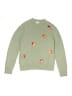 Crewcuts 100% Cotton Print Green Pullover Sweater Size 14 - photo 1