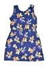 Unbranded 100% Cotton Tropical Blue Dress Size 4 - 5 - photo 2