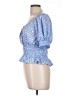 Sienna Sky 100% Polyester Blue 3/4 Sleeve Blouse Size L - photo 5
