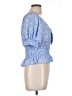 Sienna Sky 100% Polyester Blue 3/4 Sleeve Blouse Size L - photo 4