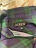 J.Crew 100% Viscose Plaid Green Long Sleeve Button-Down Shirt Size M - photo 7