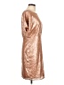 Francesca's 100% Polyester Metallic Gold Cocktail Dress Size L - photo 4