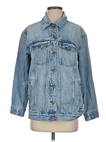 Madewell The Oversized Trucker Jean Jacket in Kelson Wash (view 1)