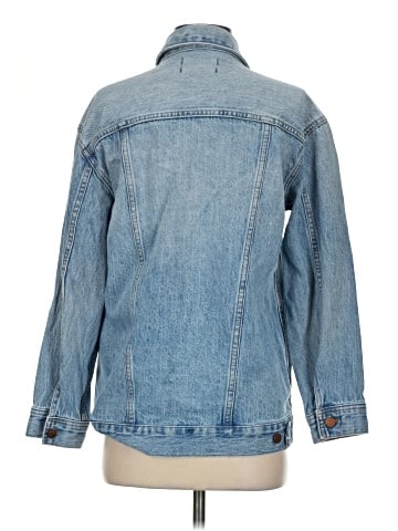 Madewell The Oversized Trucker Jean Jacket in Kelson Wash (view 2)