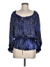 Cynthia Steffe Blue 3/4 Sleeve Blouse Size M - photo 1