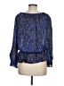 Cynthia Steffe Blue 3/4 Sleeve Blouse Size M - photo 2