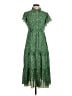 Max Studio 100% Polyester Paisley Green Casual Dress Size S - photo 1