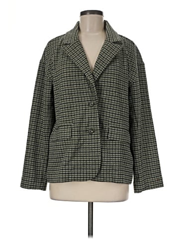Madewell Oversized Knit Blazer in Houndstooth (view 1)