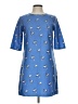Brigitte Bailey 100% Polyester Blue Casual Dress Size L (estimated) - photo 1