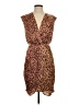 Express Animal Print Brown Cocktail Dress Size S - photo 1