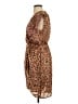 Express Animal Print Brown Cocktail Dress Size S - photo 5