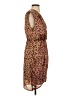 Express Animal Print Brown Cocktail Dress Size S - photo 4