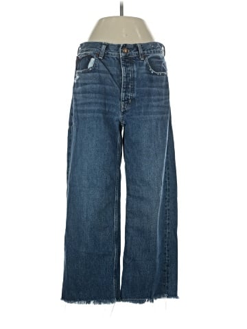 Madewell Low-Slung Baggy Crop Jeans in Croswell Wash (view 1)