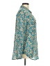 Pilcro 100% Viscose Paisley Teal Long Sleeve Blouse Size M - photo 4