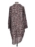Monki 100% Polyester Brown Black Kimono Size L - photo 2