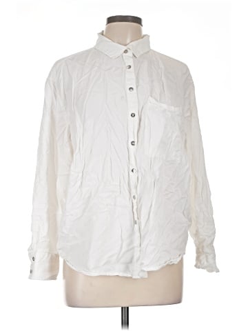 CALVIN KLEIN JEANS Long Sleeve Button-Down Shirt (view 1)