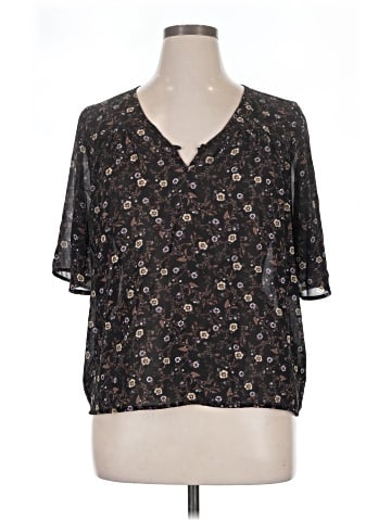 Bobeau Short Sleeve Henley (view 1)