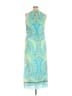 MSK 100% Polyester Paisley Green Casual Dress Size 14 - photo 2