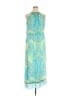 MSK 100% Polyester Paisley Green Casual Dress Size 14 - photo 1