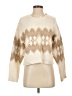 GU Chevron-herringbone Ivory Pullover Sweater Size S - photo 1