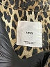 MNG 100% Cotton Animal Print Gold Jacket Size L - photo 6
