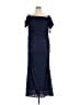 Xscape Solid Blue Cocktail Dress Size 16 - photo 1