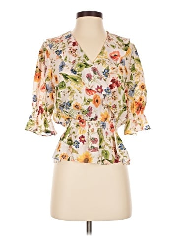 Philosophy Republic Clothing 3/4 Sleeve Blouse (view 1)