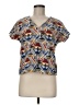 FRNCH Tan Short Sleeve Blouse Size M - photo 1