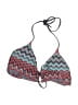Mossimo Chevron-herringbone Teal Swimsuit Top Size L - photo 1