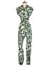 MNG 100% Viscose Print Green Jumpsuit Size S - photo 1