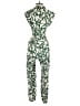 MNG 100% Viscose Print Green Jumpsuit Size S - photo 2