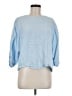 Velvet 100% Linen Blue 3/4 Sleeve Top Size M - photo 1