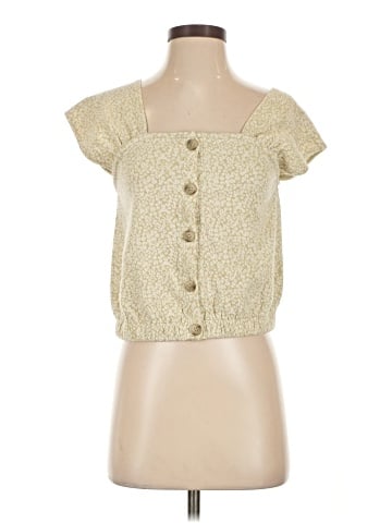 Madewell Floral Jacquard Button-Front Top (view 1)