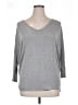 MICHAEL Michael Kors Gray 3/4 Sleeve Top Size XL - photo 1