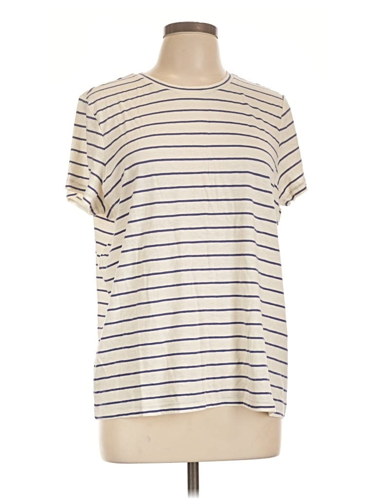 Marine Layer Short Sleeve Turtleneck In White