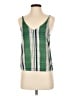 Topshop 100% Polyester Green Sleeveless Top Size 2 - photo 1