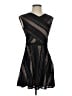 BCBGMAXAZRIA Graphic Black Cocktail Dress Size S - photo 1