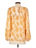Daytrip 100% Polyester Orange Long Sleeve Blouse Size S - photo 2