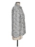 Just Living Animal Print Silver Long Sleeve Blouse Size M - photo 4