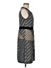 Dana Buchman Chevron-herringbone Gray Casual Dress Size M - photo 4