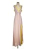 BCBGMAXAZRIA Color Block Yellow Cocktail Dress Size 4 - photo 1