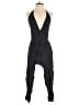 Mustard Seed 100% Rayon Solid Black Romper Size S - photo 1