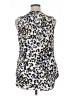 CAbi 100% Polyester White Sleeveless Blouse Size XL - photo 2
