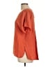 DR2 100% Polyester Orange Short Sleeve Blouse Size L - photo 5