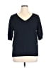 Ella Moss Blue Pullover Sweater Size XL - photo 1