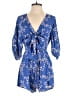 Faithfull the Brand Print Blue Romper Size 2 - photo 1