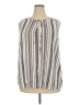 I.N. Studio 100% Rayon Stripes Ivory Sleeveless Blouse Size 2X - photo 1