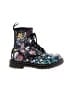 Dr. Martens Floral Black Ankle Boots Size 6 - photo 1