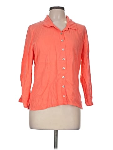 Habitat 3/4 Sleeve Button-Down Shirt (view 1)